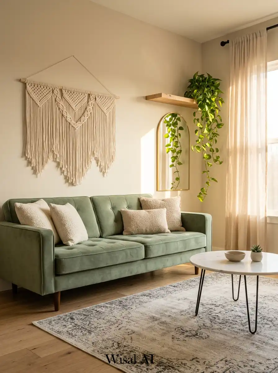 Sage Green Velvet