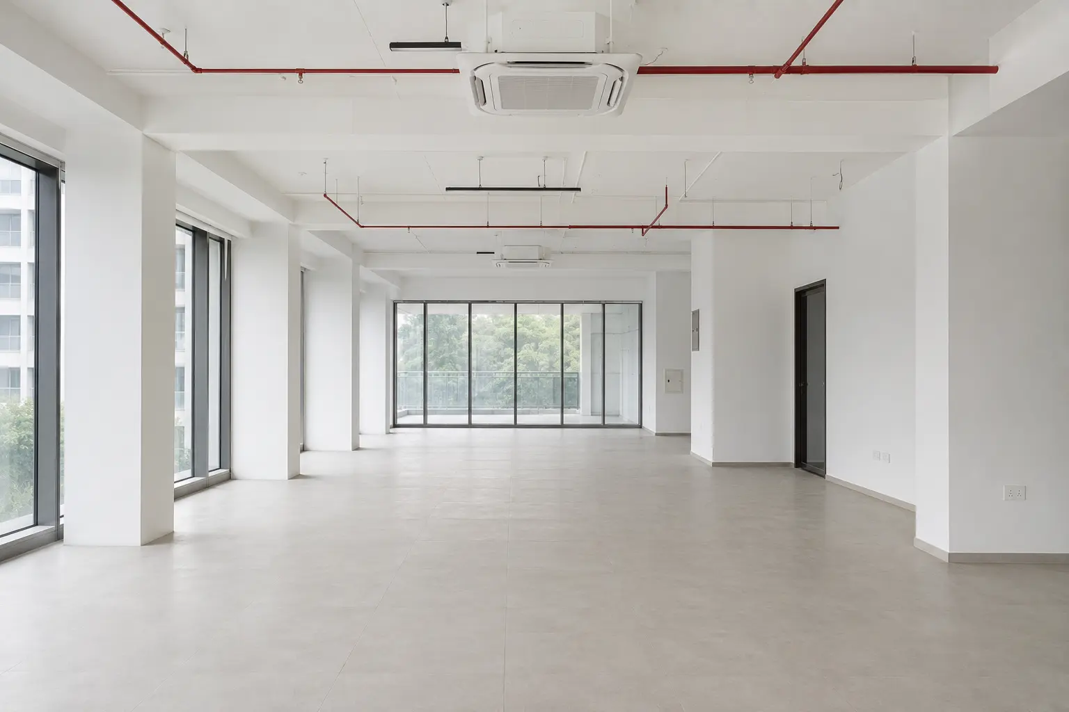 Commercial interior after