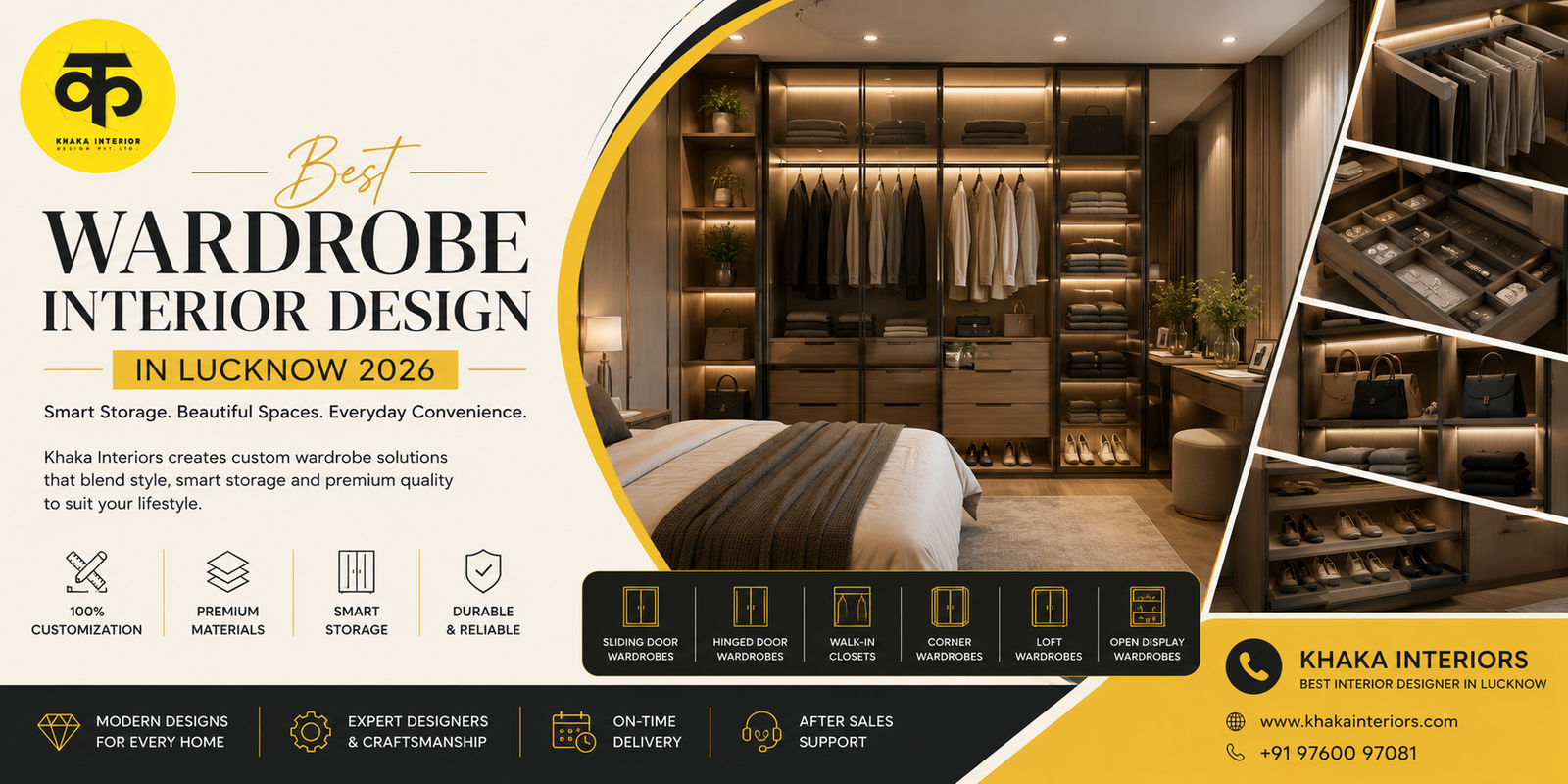 Best Wardrobe Interior Design in Lucknow 2026